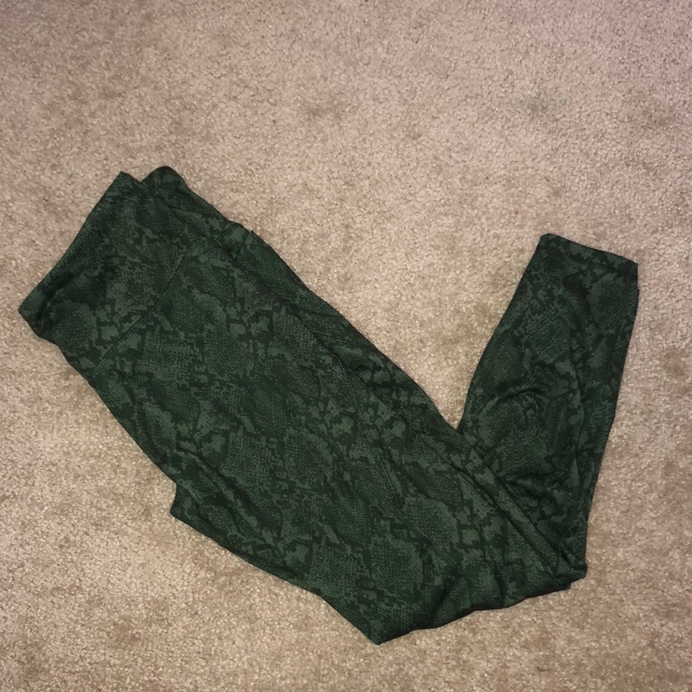 Snake print yoga pants